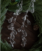 Frosted Crystal Christmas Ornament