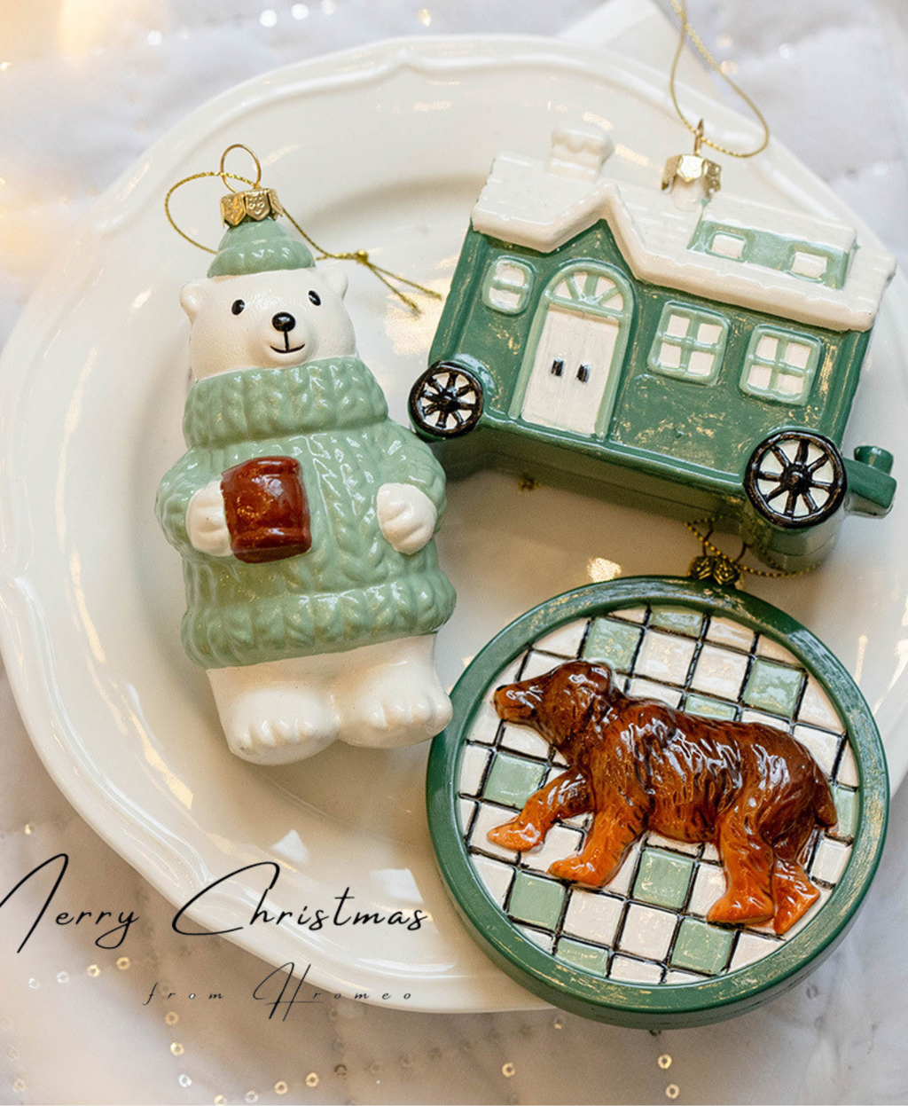 Charming Pastel Retro Ornament