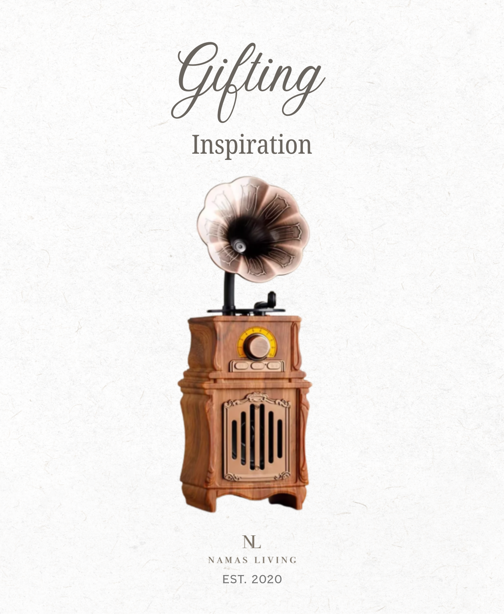 GIFTING INSPIRATION - Vintage Gramophone Bluetooth Speaker