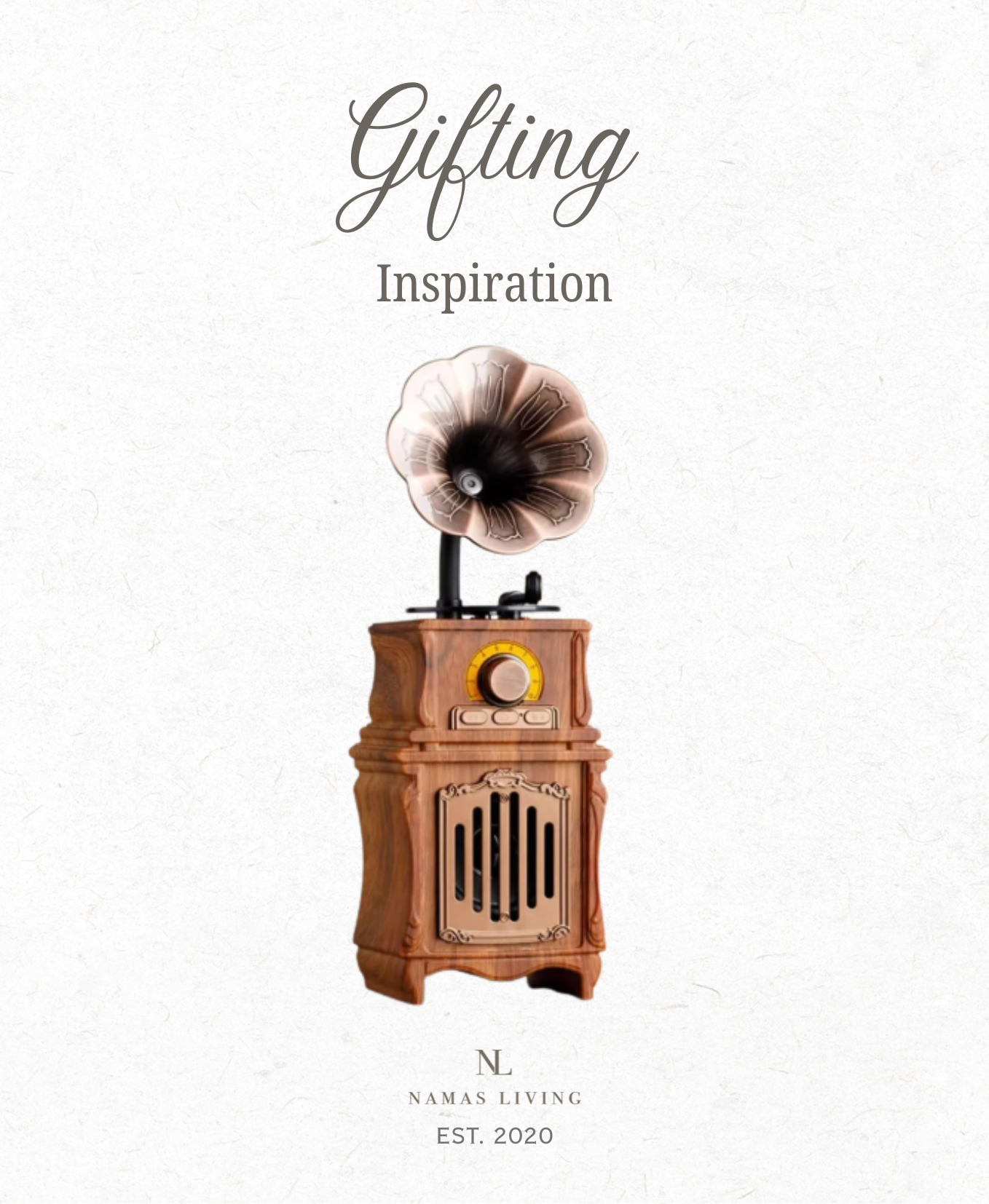 GIFTING INSPIRATION - Vintage Gramophone Bluetooth Speaker