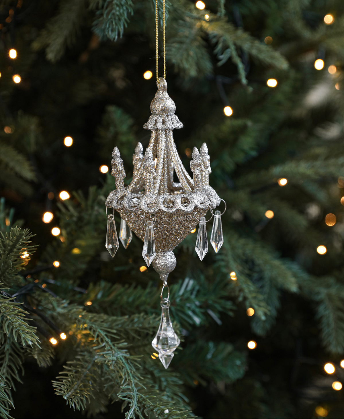 Crystal Chandelier Tree Ornament