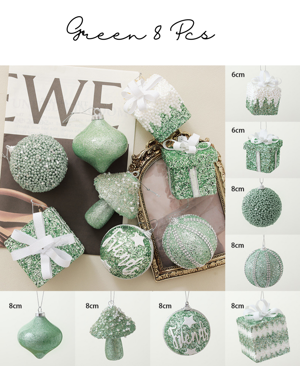 Festive Green Hanging Tree Ornament