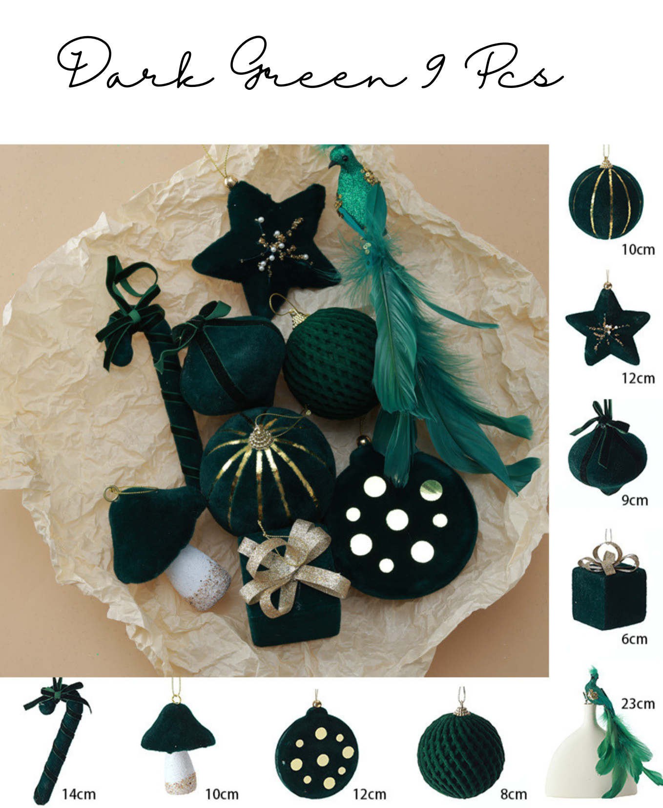 Festive Green Hanging Tree Ornament