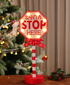 Christmas Stop Sign LED Light