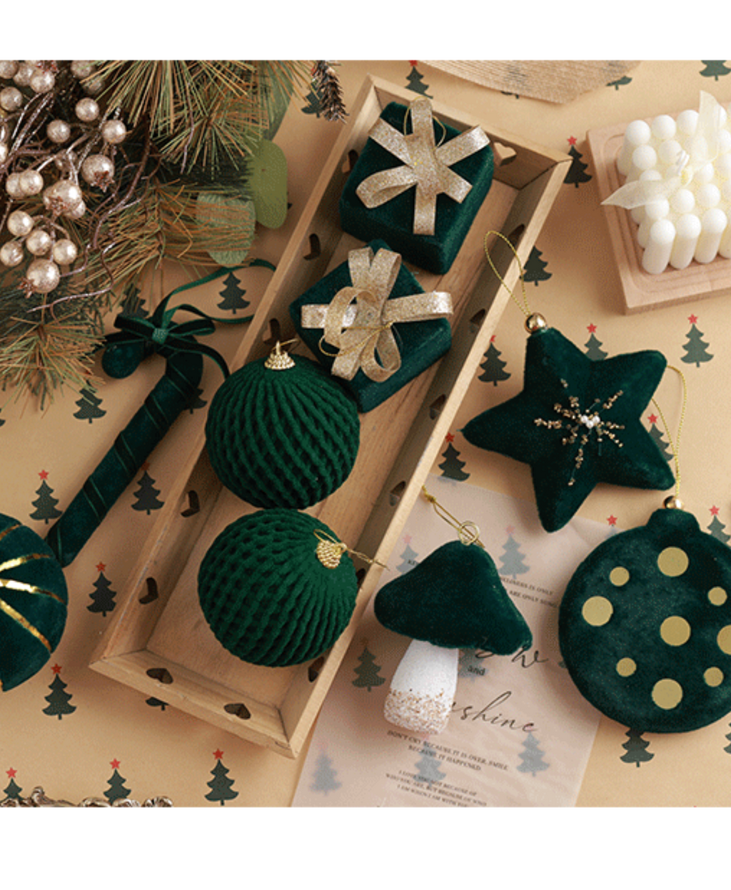 Festive Green Hanging Tree Ornament