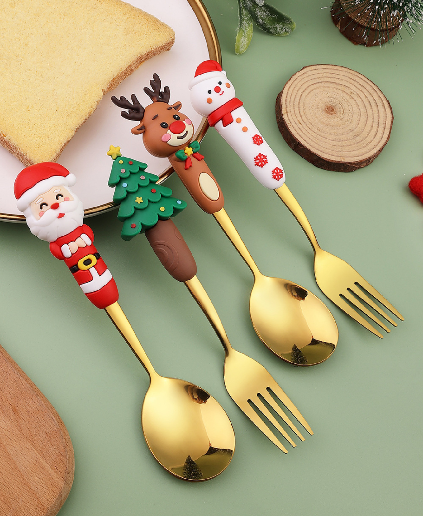 Santa & Friends Cutlery Gift Set