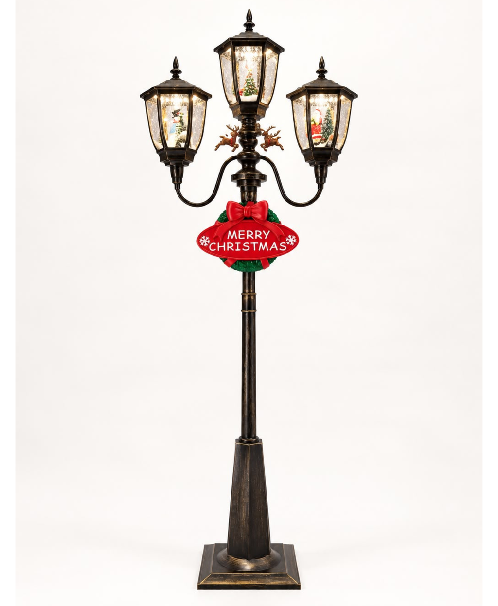 Old Town Lantern Musical Snow Lamp