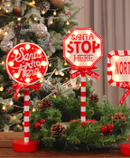 Christmas Stop Sign LED Light