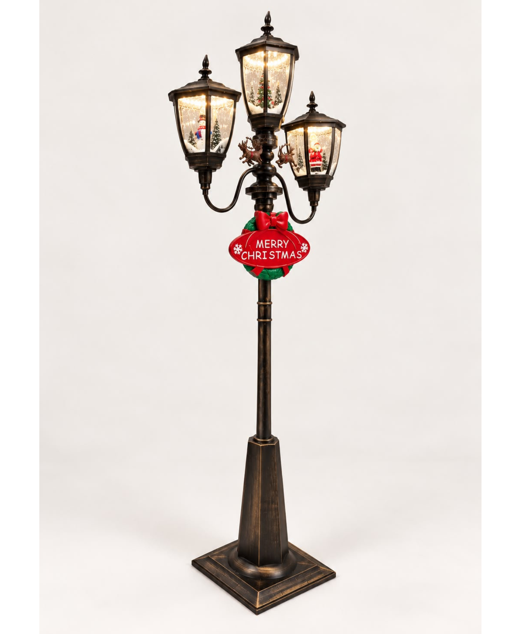 Old Town Lantern Musical Snow Lamp