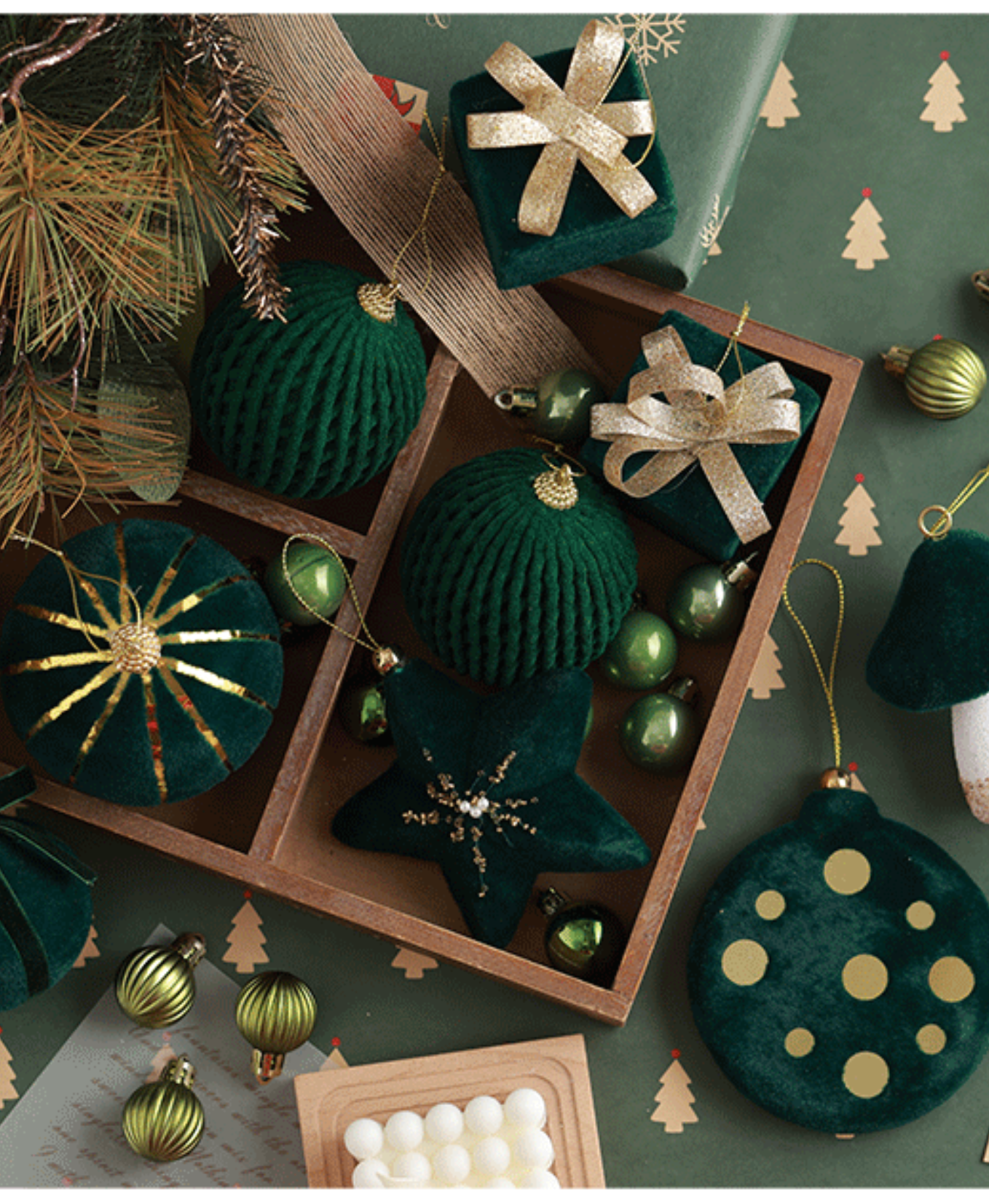 Festive Green Hanging Tree Ornament