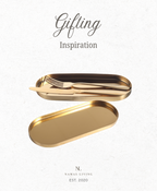 GIFTING INPSIRATION  - Golden Luxe Oval Tray