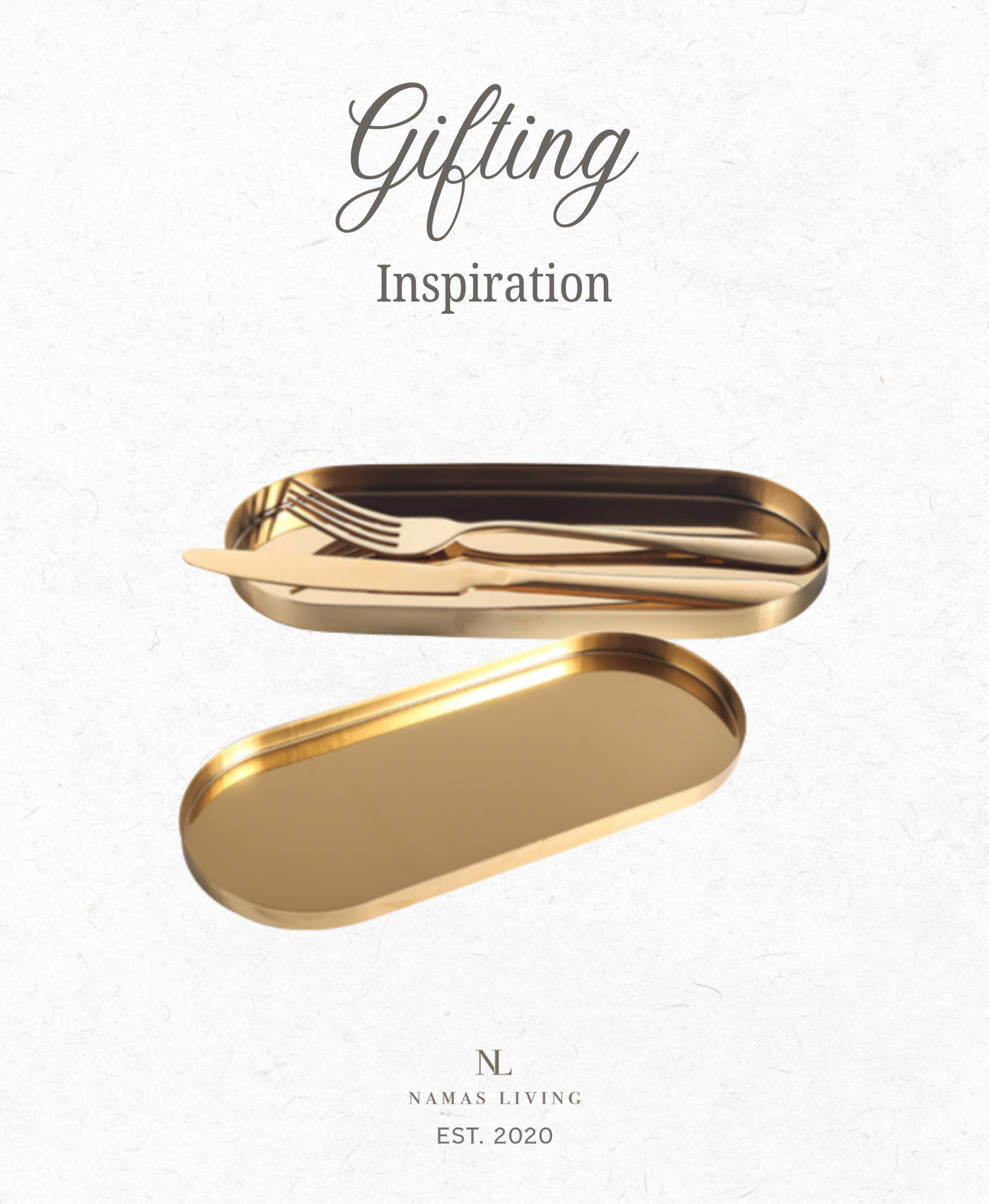 GIFTING INPSIRATION  - Golden Luxe Oval Tray
