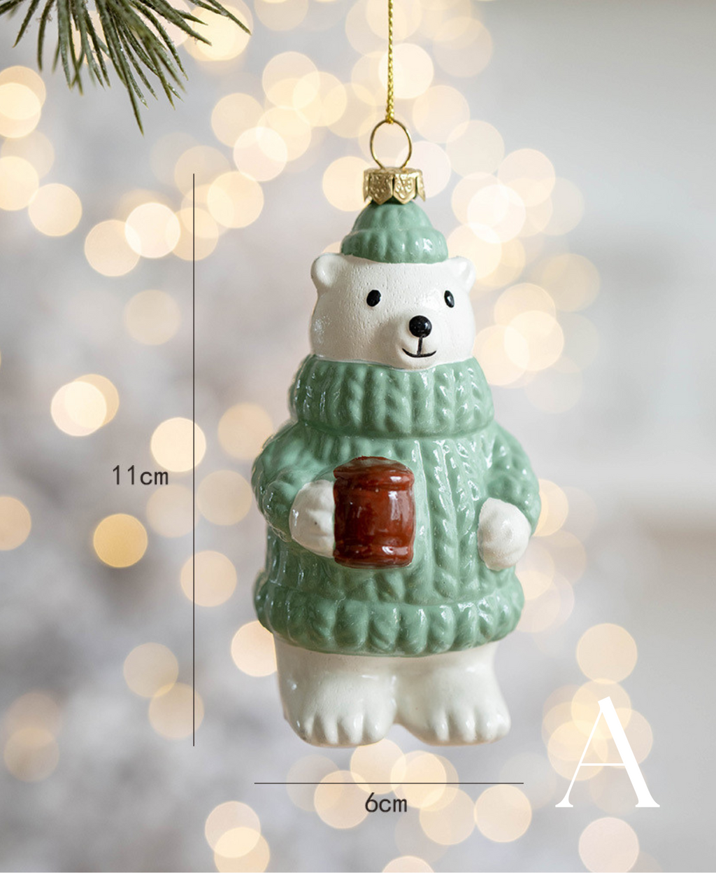Charming Pastel Retro Ornament
