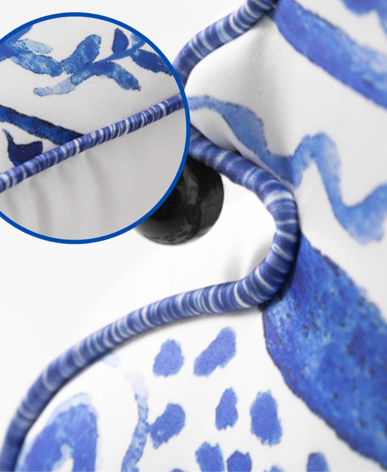 Chinoiserie Blue and White Decorative Cushion Pillow