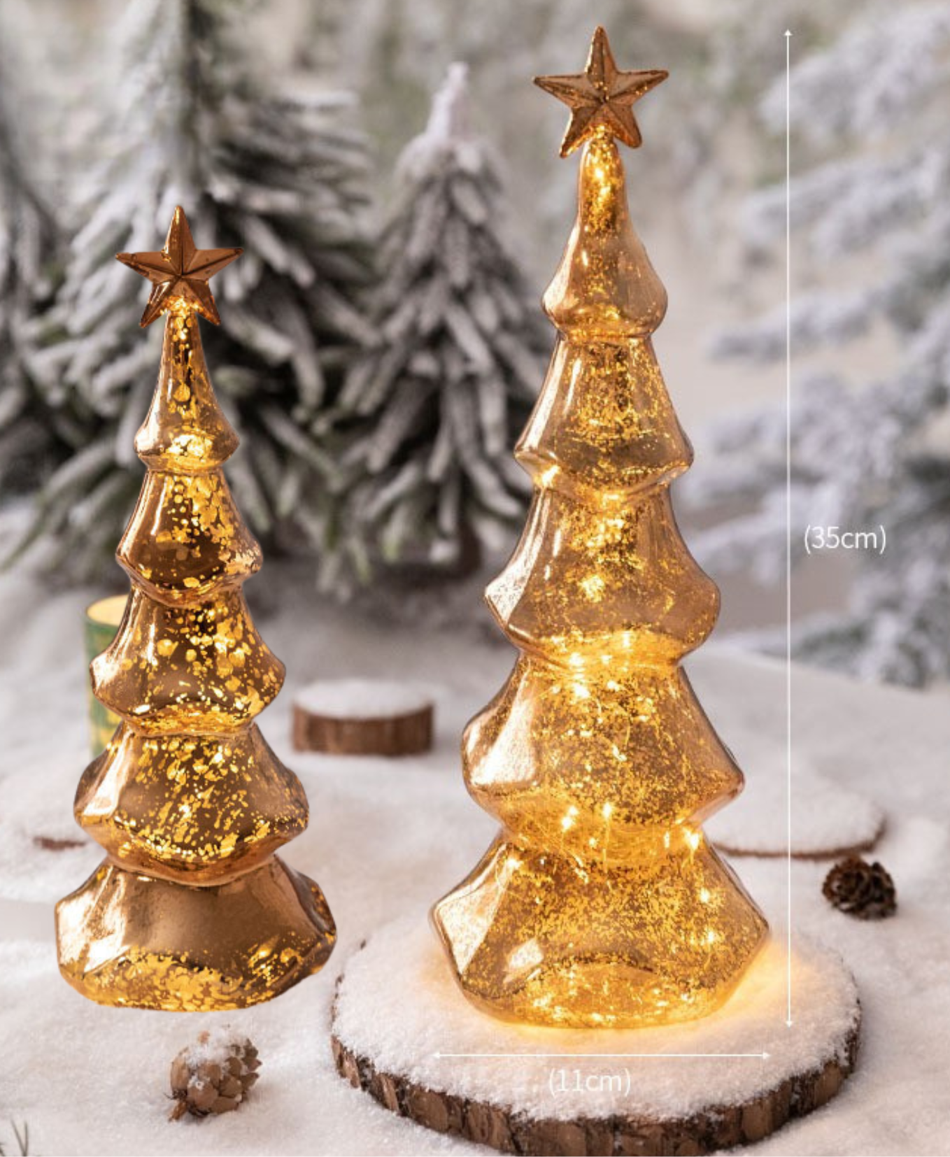 Golden Sparkle Tree Light Decoration