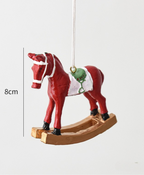 Retro Rocking Horse Christmas Ornament