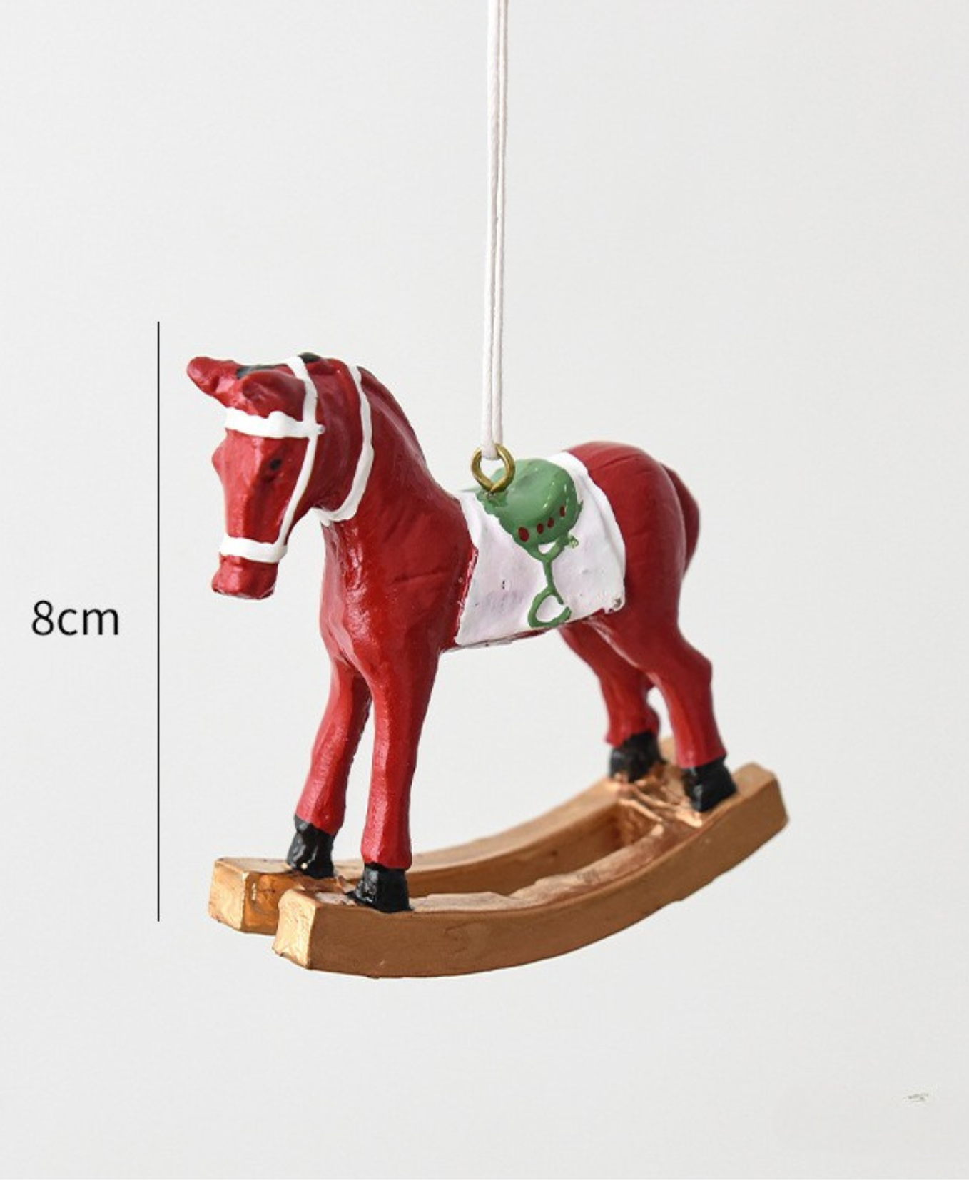 Retro Rocking Horse Christmas Ornament