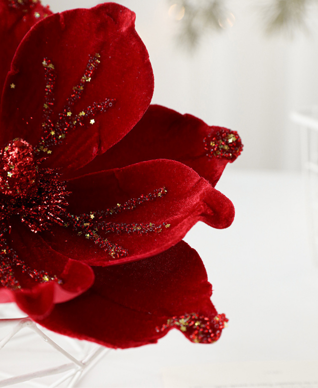 Luminous Magnolia Bloom Ornament