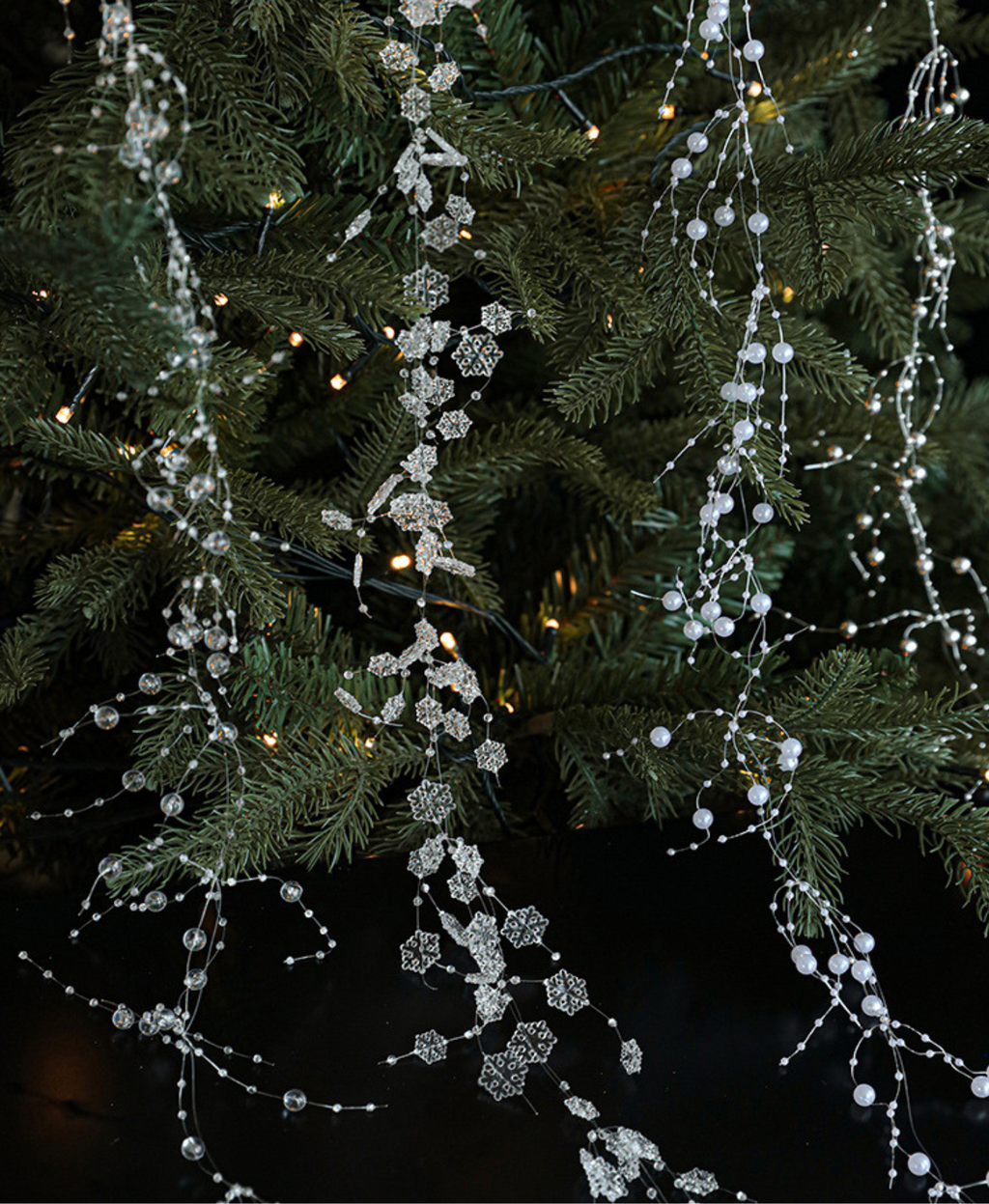 Pearl Crystal Holiday Ornament