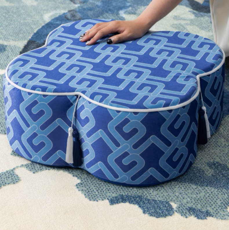 Chinoiserie Decorative Stool Pillows