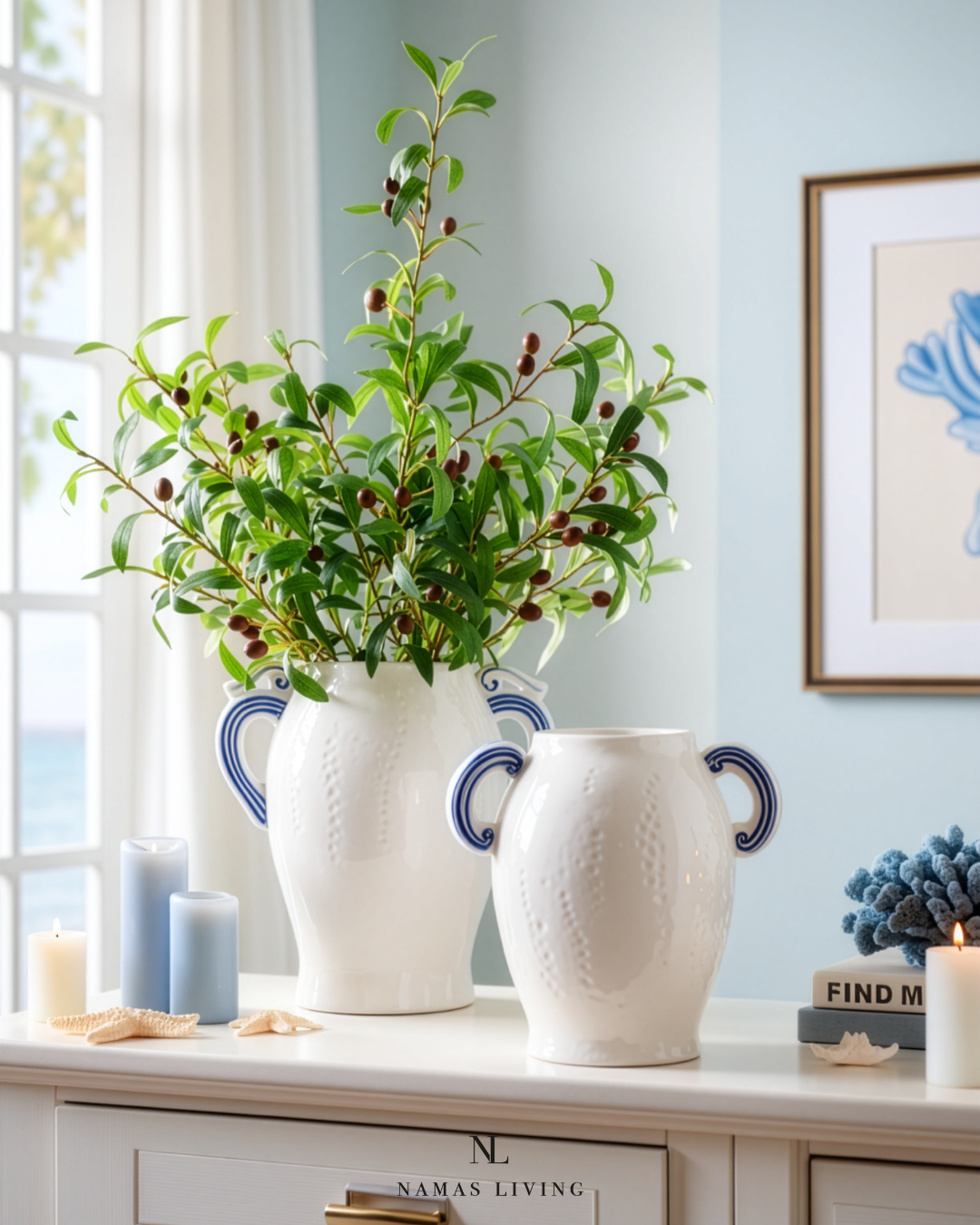 Balmoral White Ceramic Vase