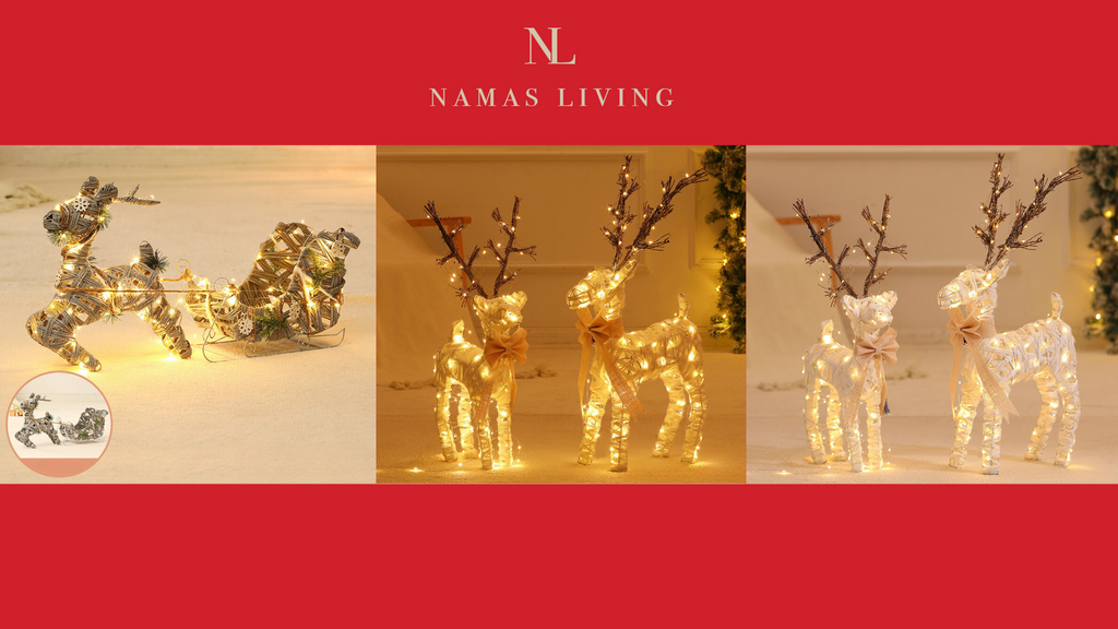 Enchanted Glowing Deer Ornaments