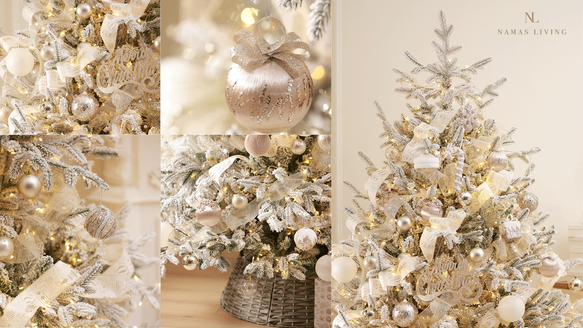 Elegant Champagne Christmas Tree
