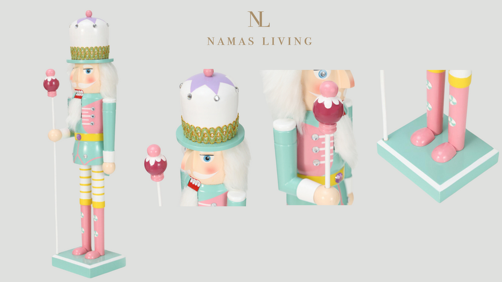 Pastel Nutcracker Holiday Ornament and Decoration