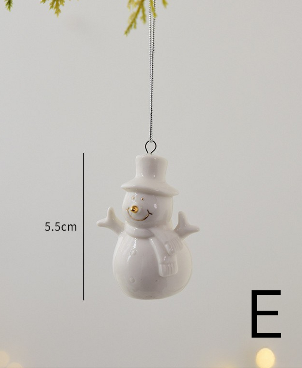 Christmas Spruce Ceramic Ornament