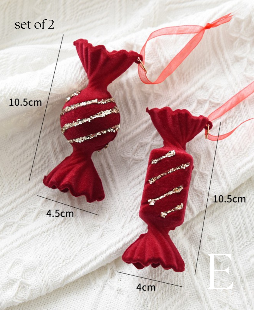 Velvet Maroon Holiday Ornament