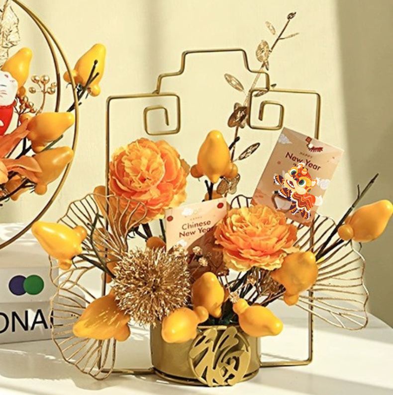 CNY Artificial Flowers Arrangement