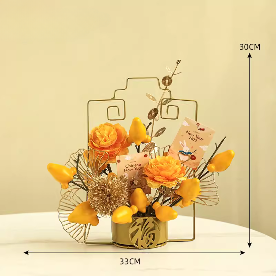 CNY Artificial Flowers Arrangement