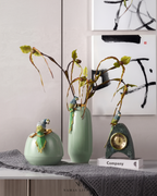 Jade Parrot Vase