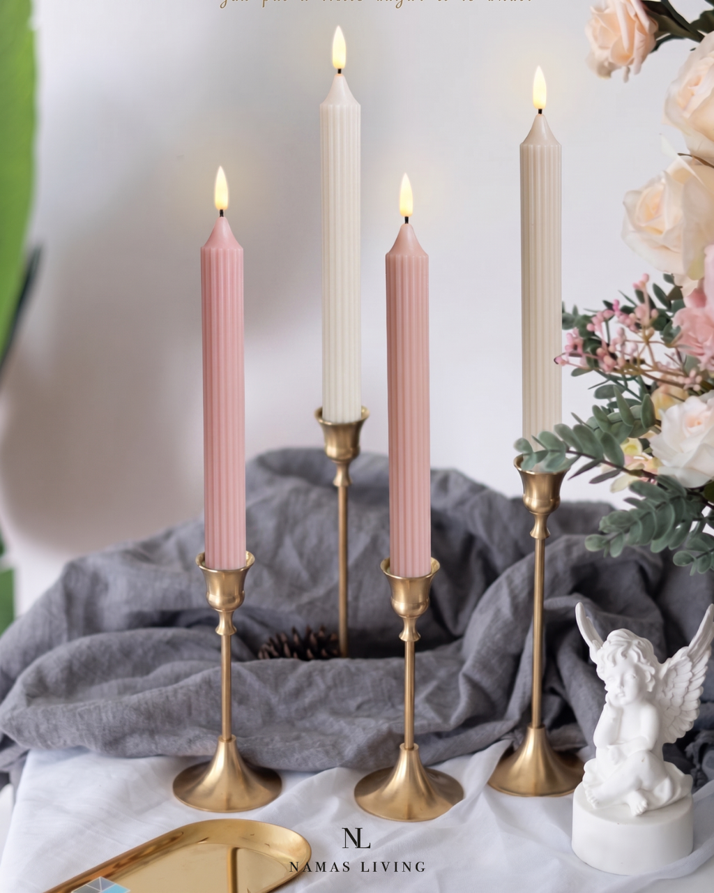 Morandi Classic LED Candle Set