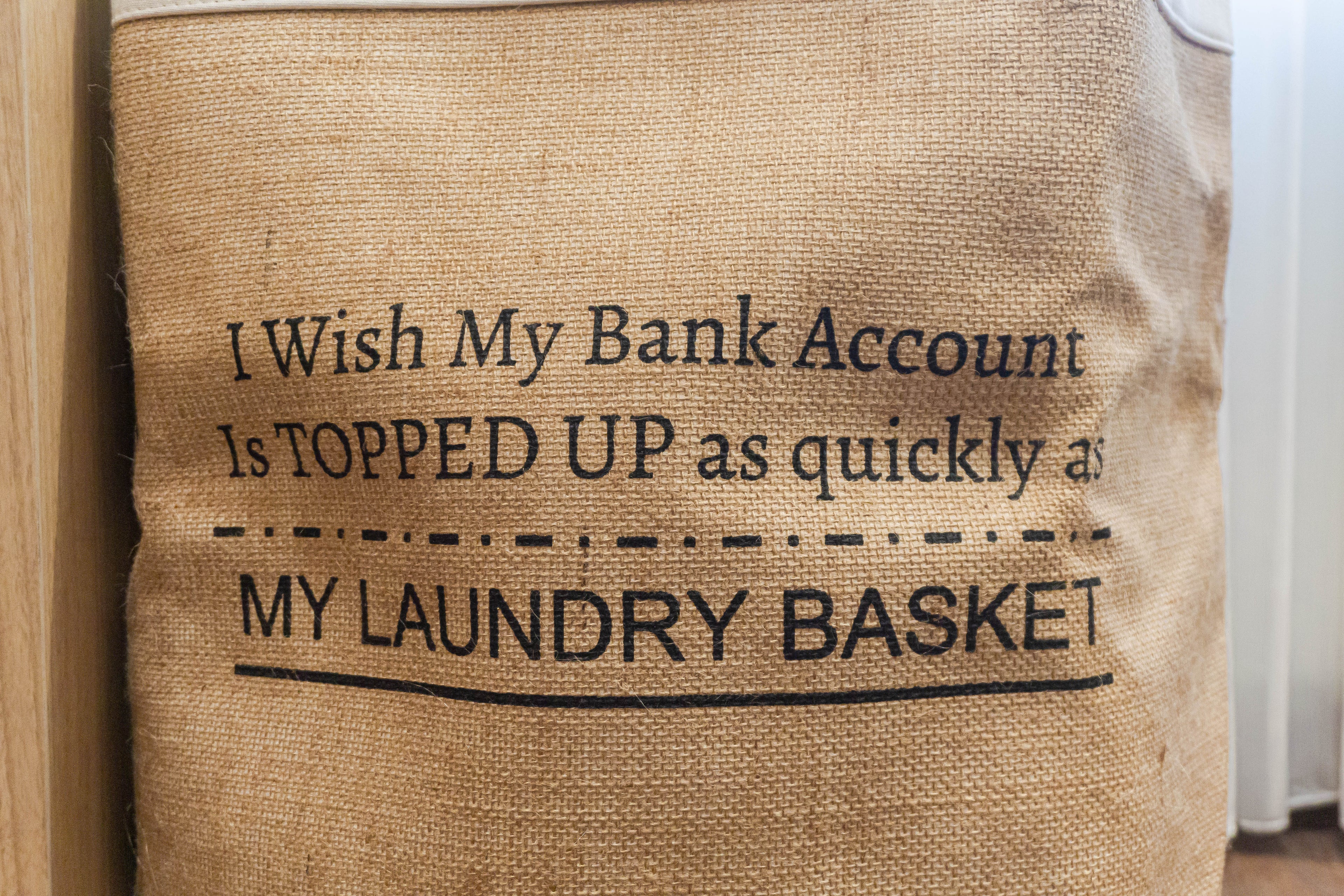 Laundry Bag Storage Basket