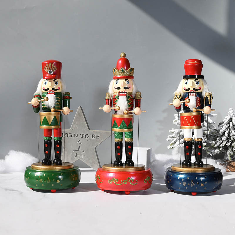 Nutcracker Round Music Box
