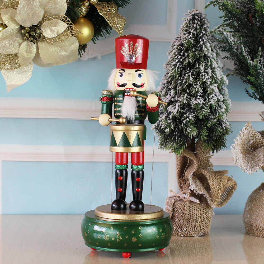 Nutcracker Round Music Box
