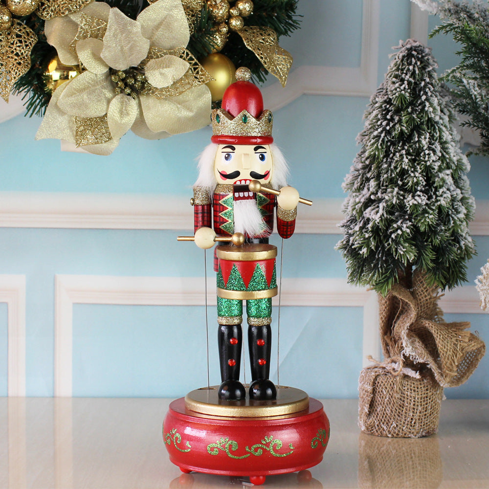 Nutcracker Round Music Box