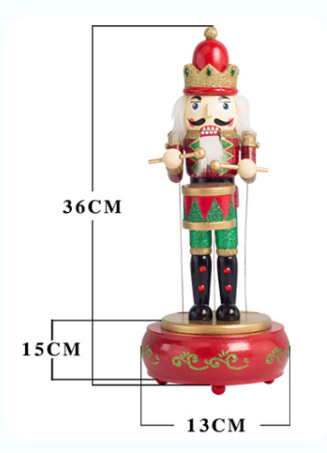 Nutcracker Round Music Box