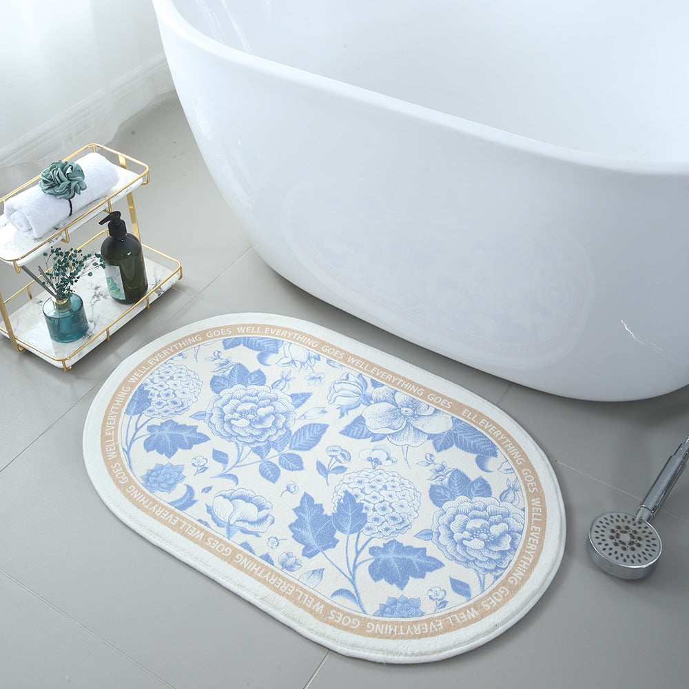 Korean Floral Floor Mats
