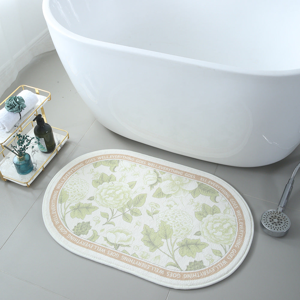 Korean Floral Floor Mats