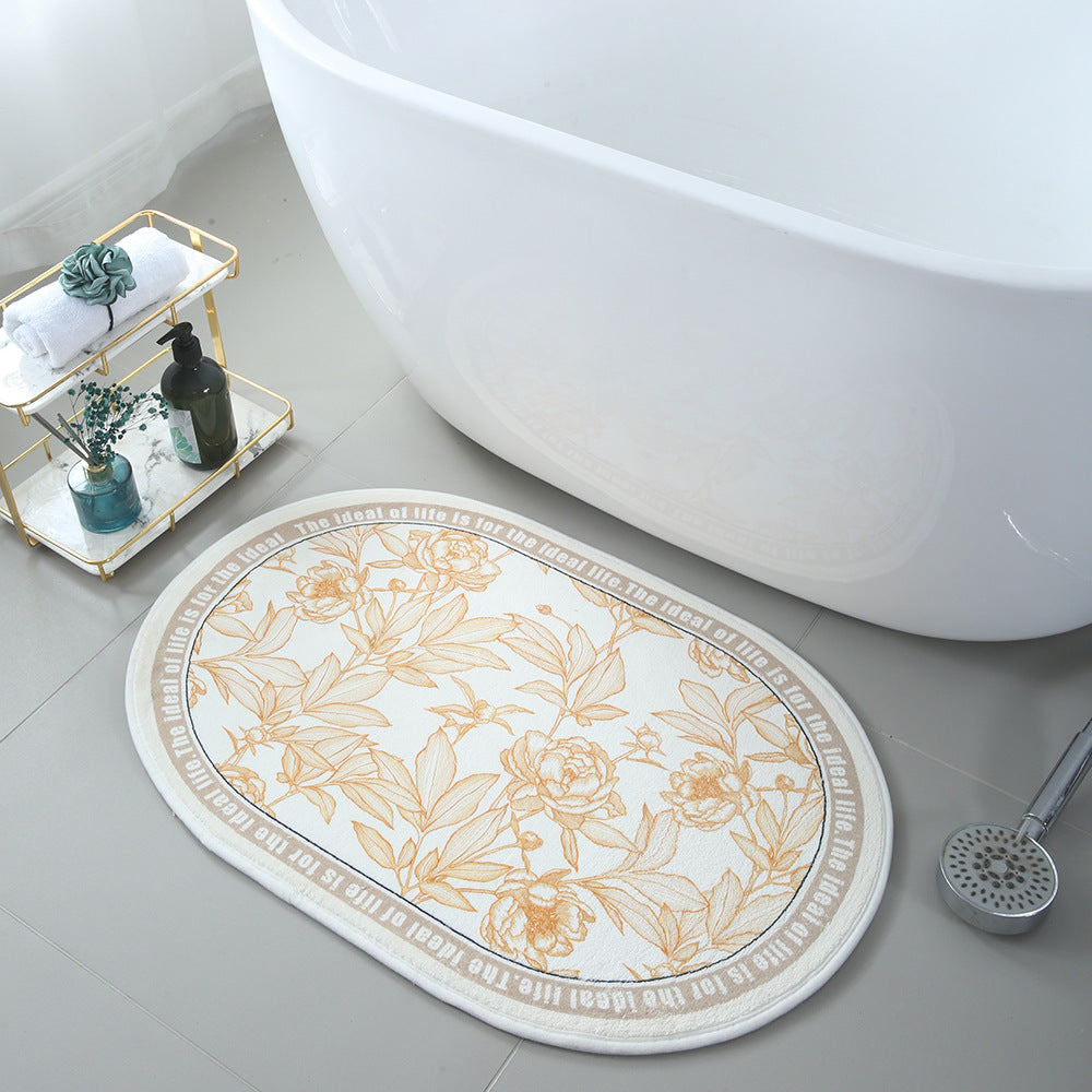 Korean Floral Floor Mats