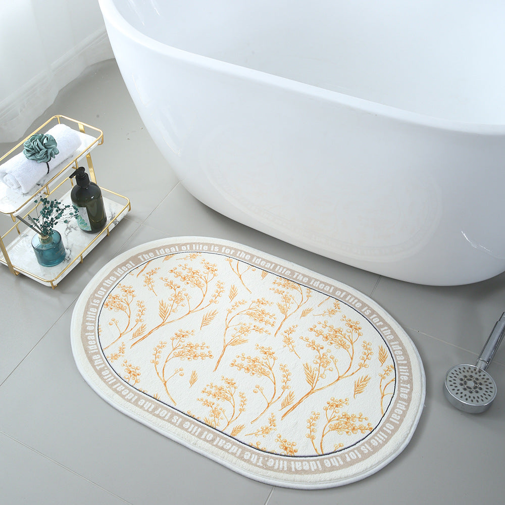 Korean Floral Floor Mats