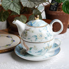 GIFITNG INSPIRATION - Blue Flower Stacked Tea Pot Set