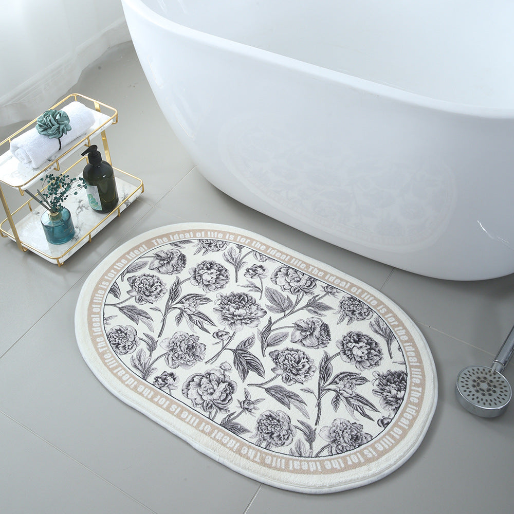 Korean Floral Floor Mats