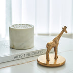 Golden Giraffe Marble Jar Ornament