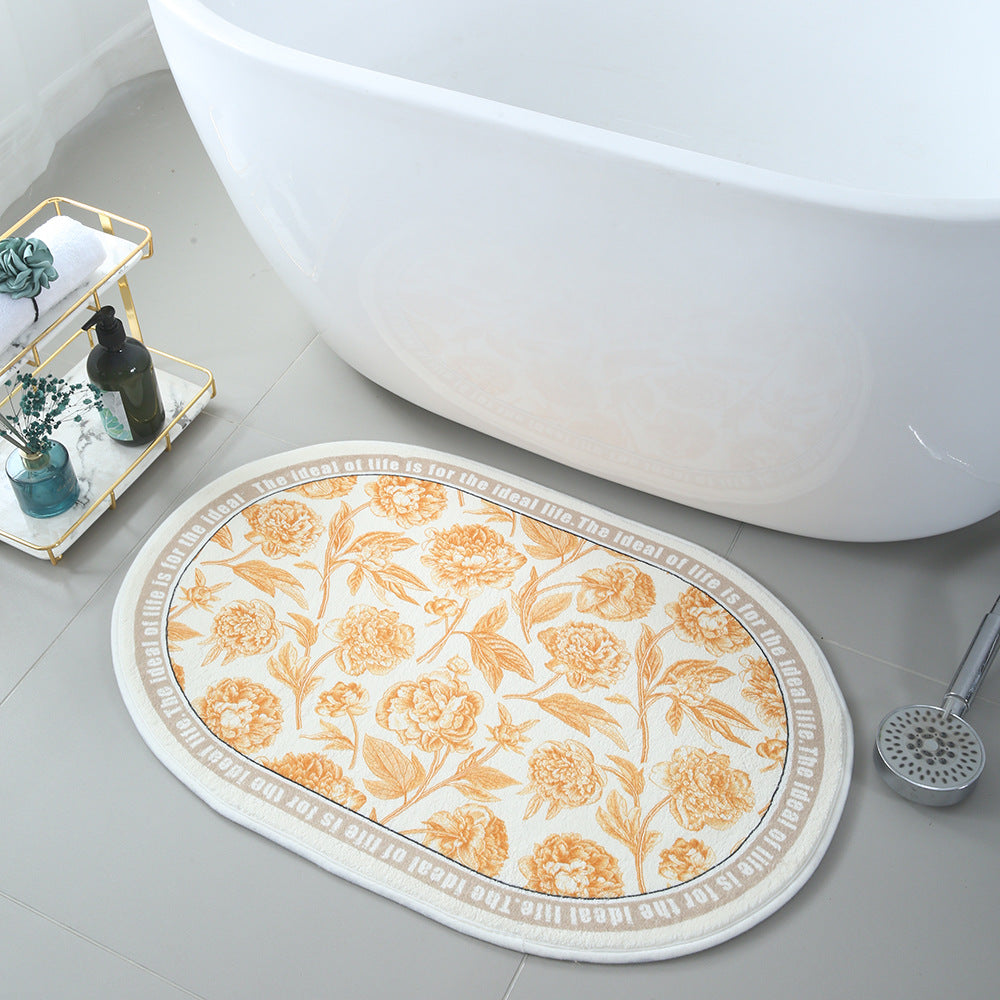 Korean Floral Floor Mats