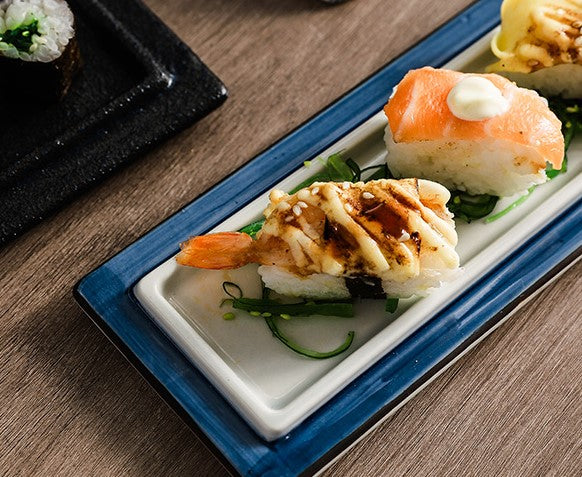 Japanese Ceramic Sushi Plate