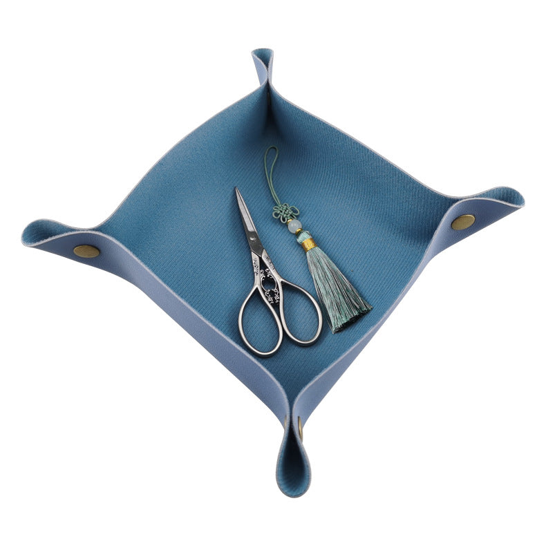Italian Leather Tray Organizer