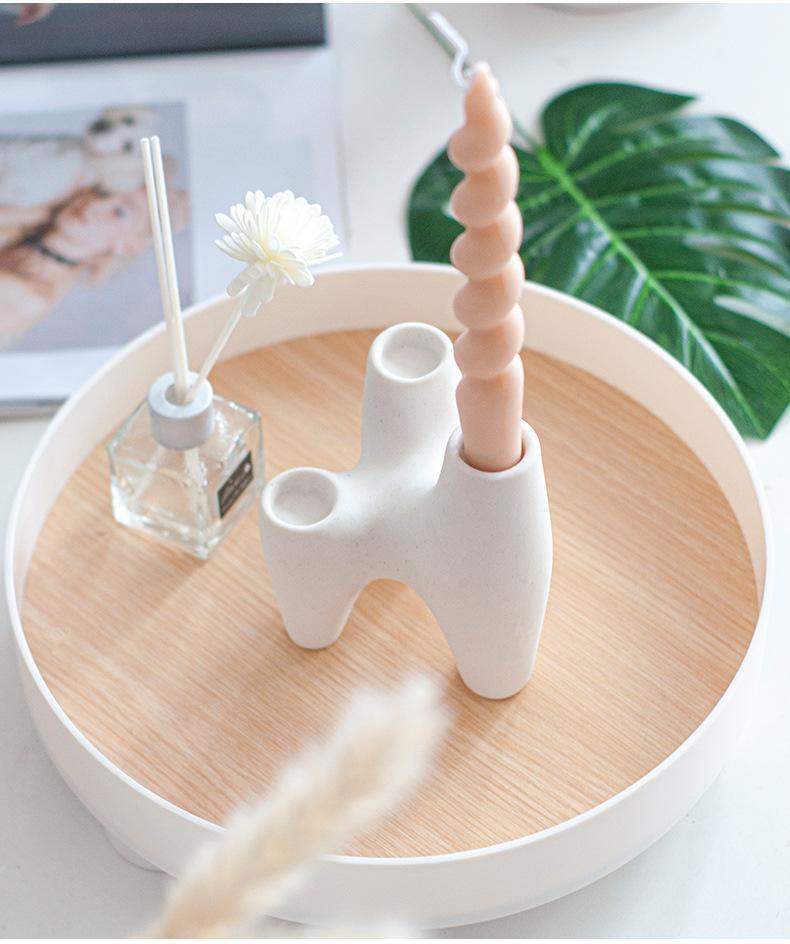 Erlan Candle Holder Ceramic